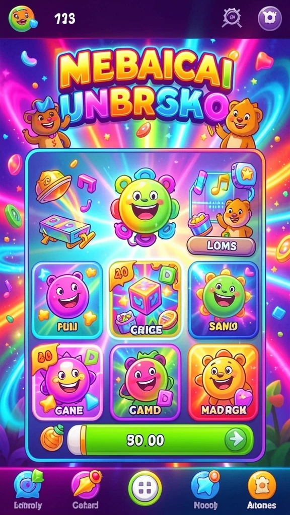 88bos - Tangkapan layar menampilkan level yang penuh warna dan detail menarik.