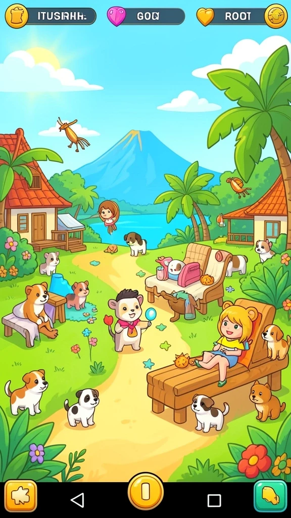 badai777 - Tampilan antarmuka game yang modern dan menarik.