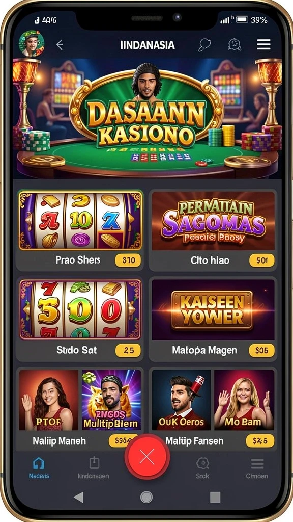 jerukbet - Antarmuka pengguna JERUKBET yang sederhana dan menarik.