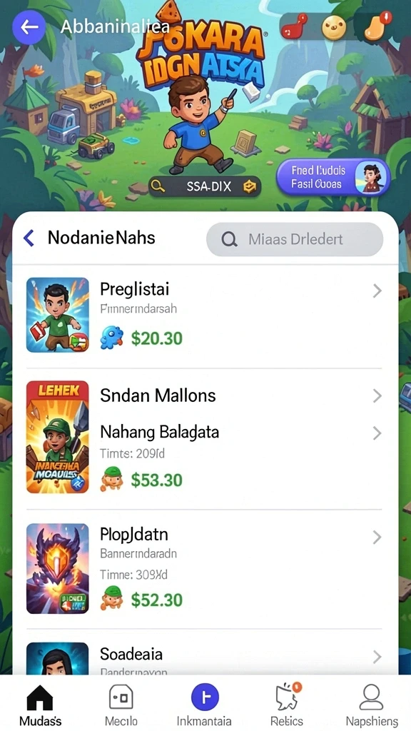 nusaslots - Screenshot menampilkan berbagai tema slot yang tersedia.