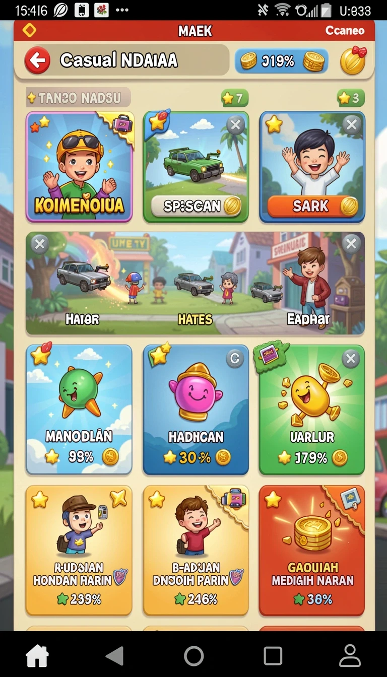 spinharta - Tangkapan layar menunjukkan karakter unik dalam SPINHARTA.